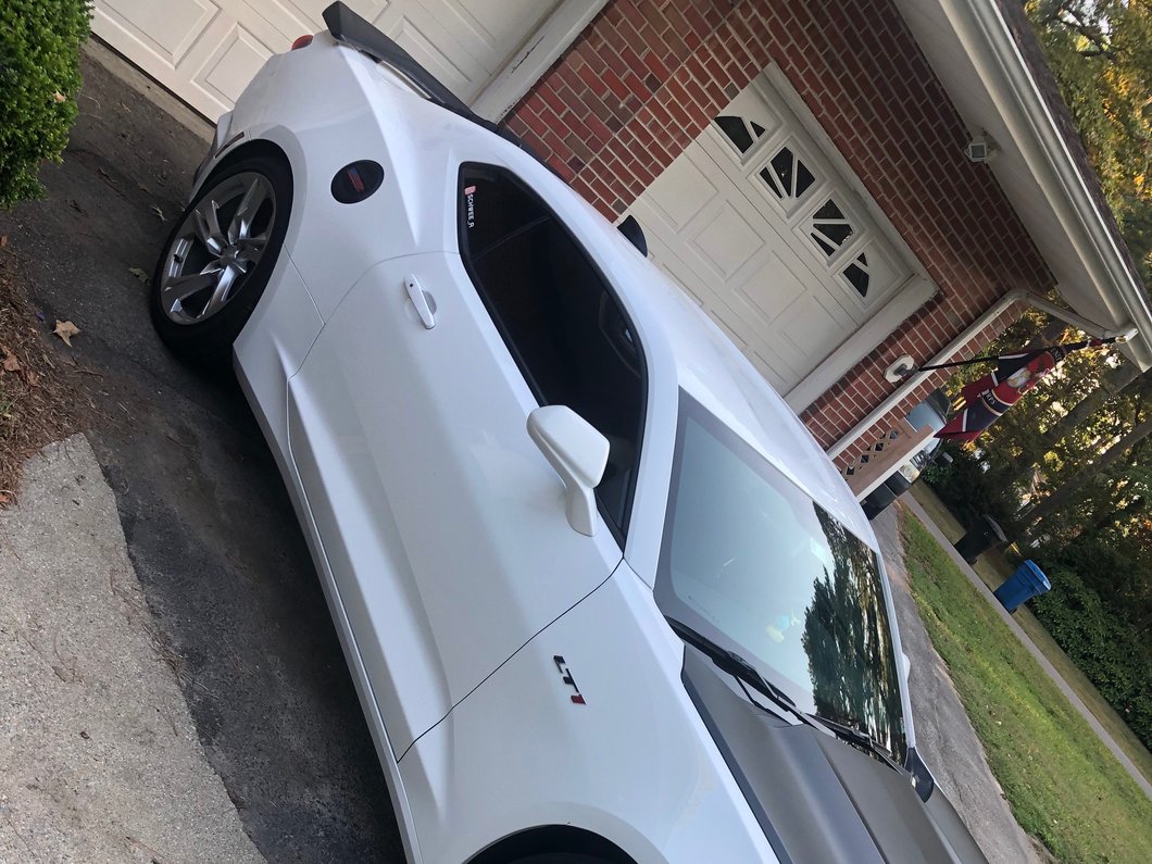 MP Concepts Old Glory Fuel Door; Matte Black (16-24 Camaro)