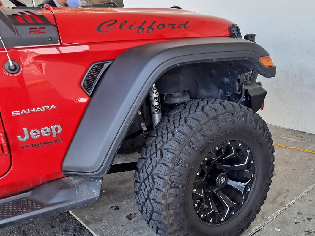MP Concepts High Clearance Fender Flares; Rear (18-25 Jeep Wrangler JL, Excluding 4xe)