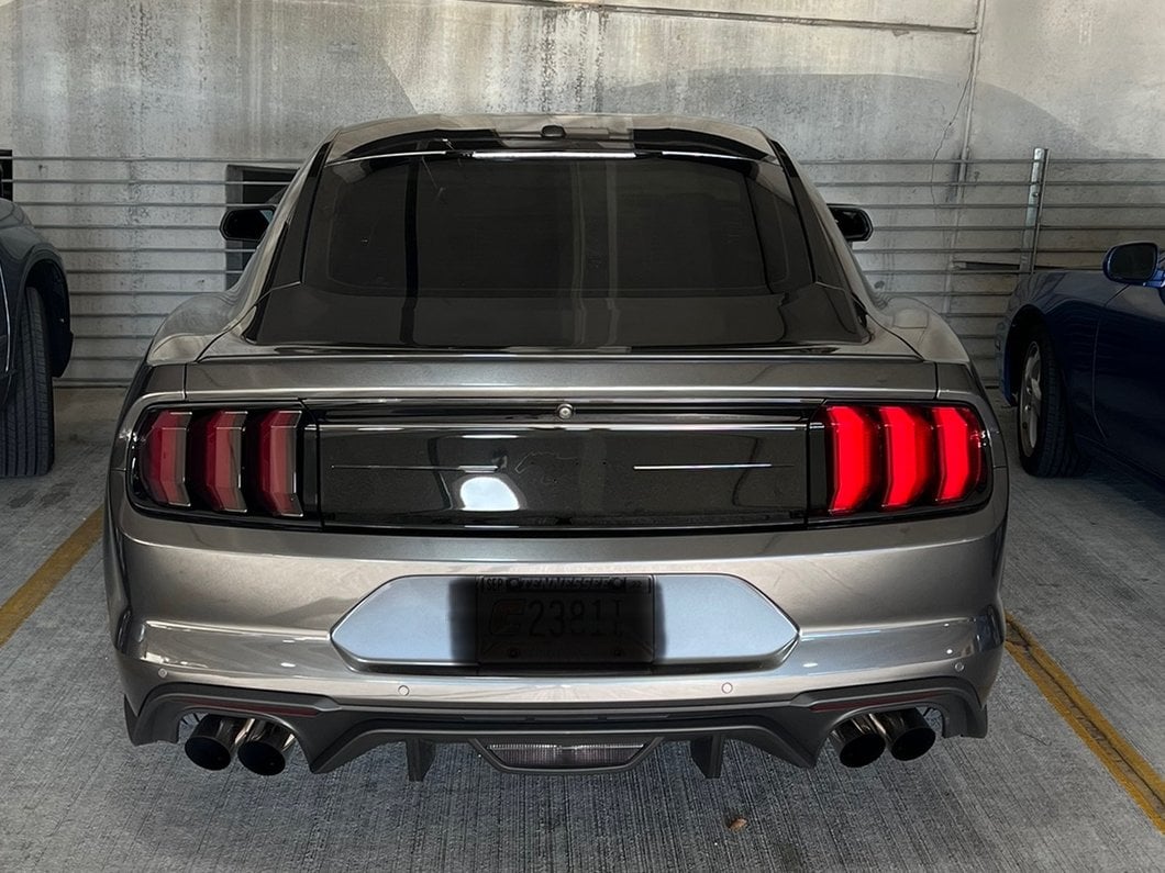 MP Concepts Tail Light Covers; Smoked (18-23 Mustang GT, EcoBoost, GT500)