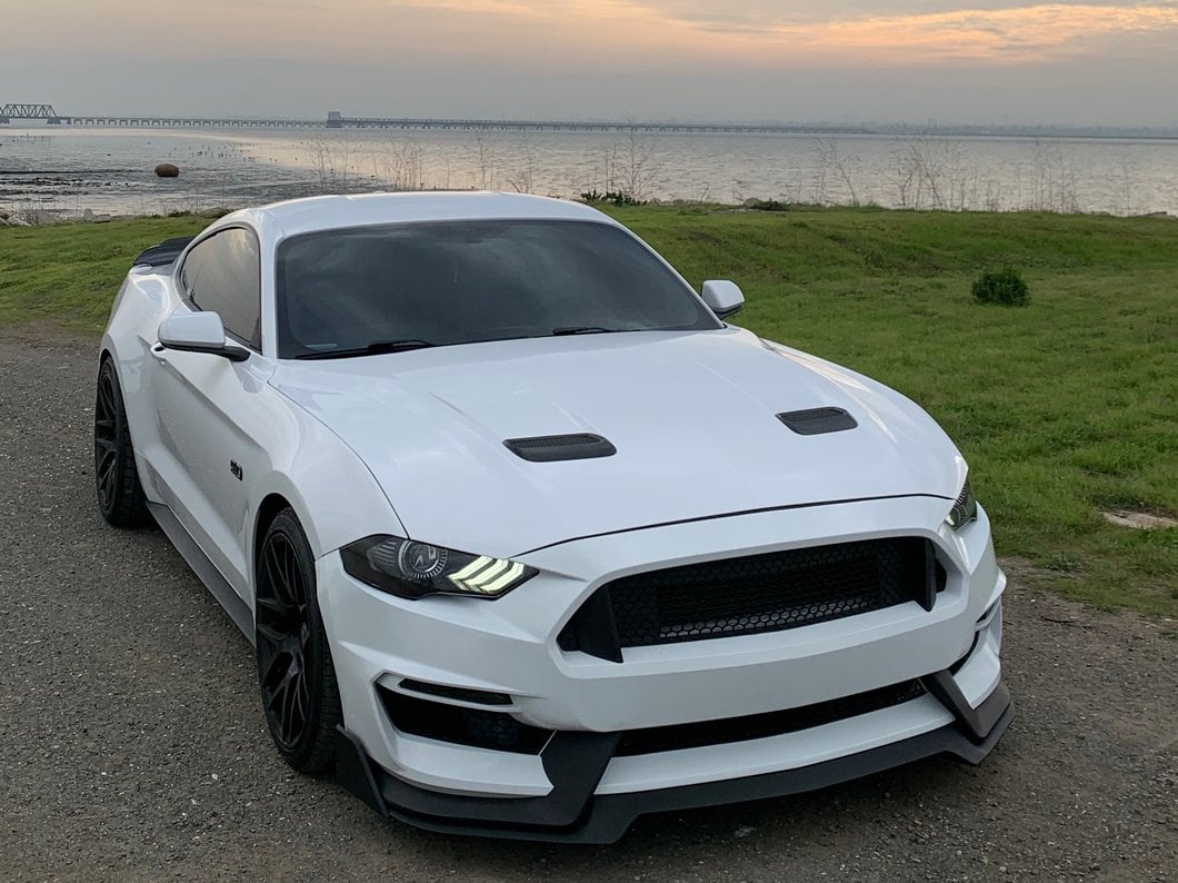 MP Concepts GT350 Style Front Bumper Replacement Chin Spoiler For 406877 Only (18-23 Mustang GT, EcoBoost)