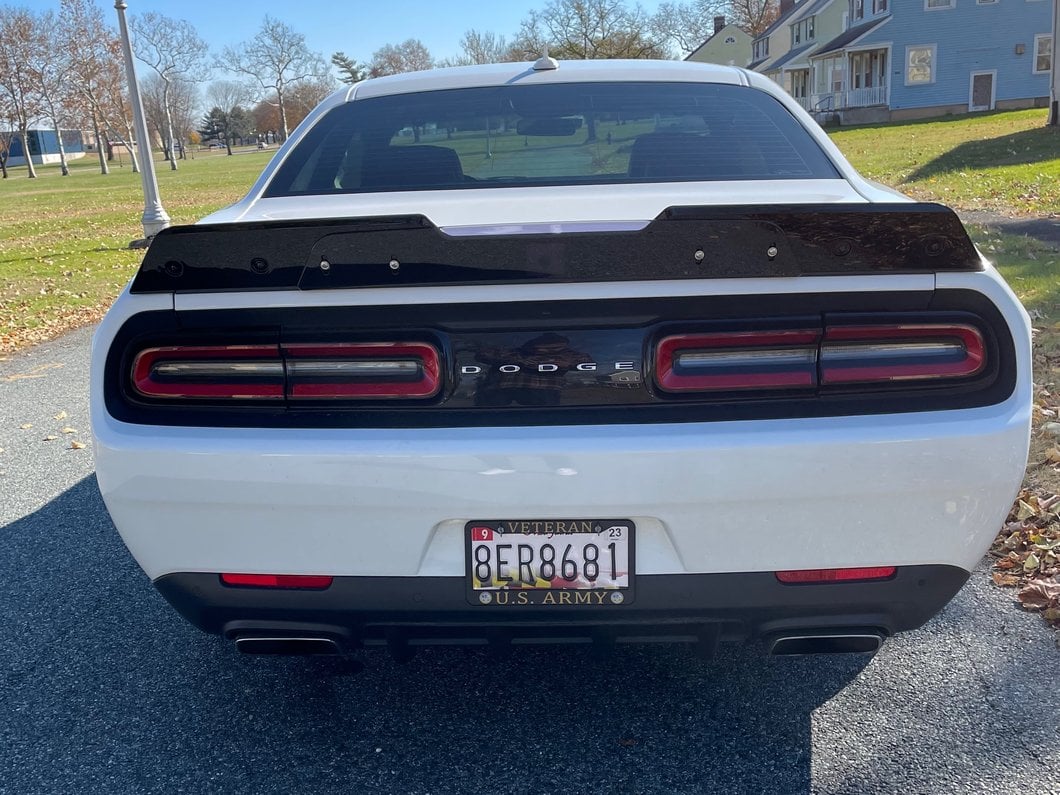 MP Concepts 2-Piece Wicker Bill Rear Spoiler; Gloss Black (15-23 Challenger)
