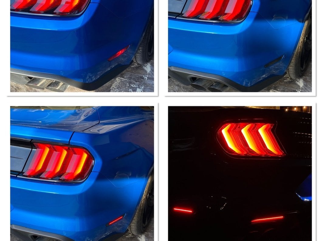 MP Concepts LED Side Marker Lights; Rear; Smoked (18-23 Mustang)