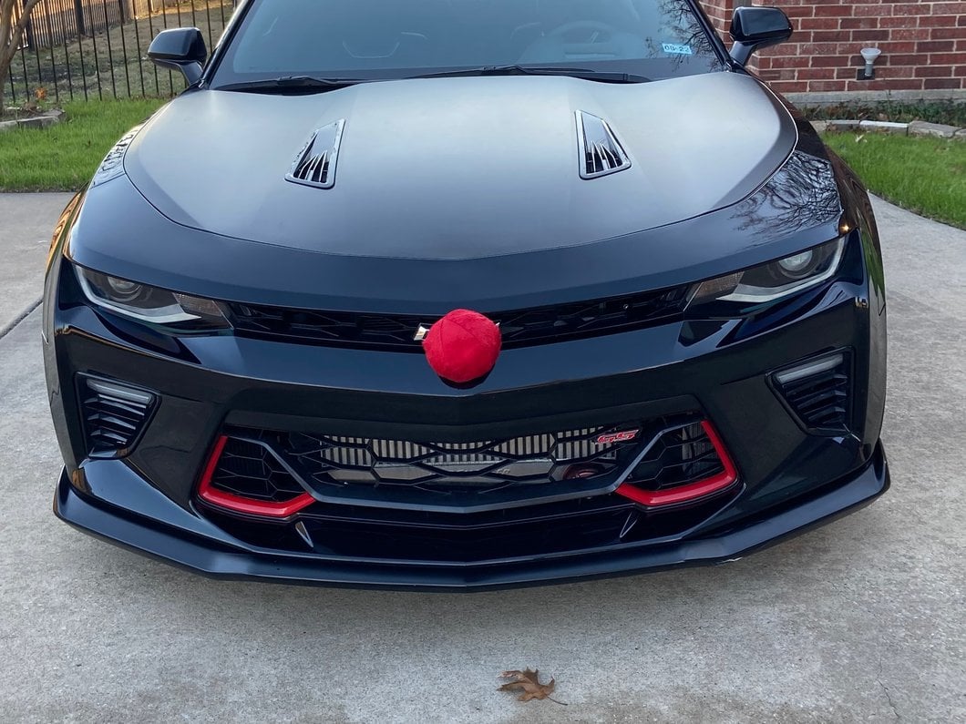 MP Concepts SS 50 Years Style Grille; Red (16-18 Camaro SS)