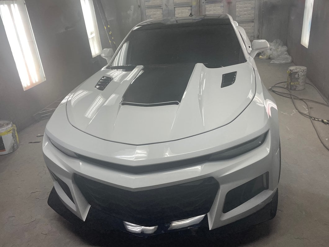 MP Concepts ZL1 1LE Style Front Bumper with DRL; Unpainted (16-18 Camaro, Excluding ZL1)