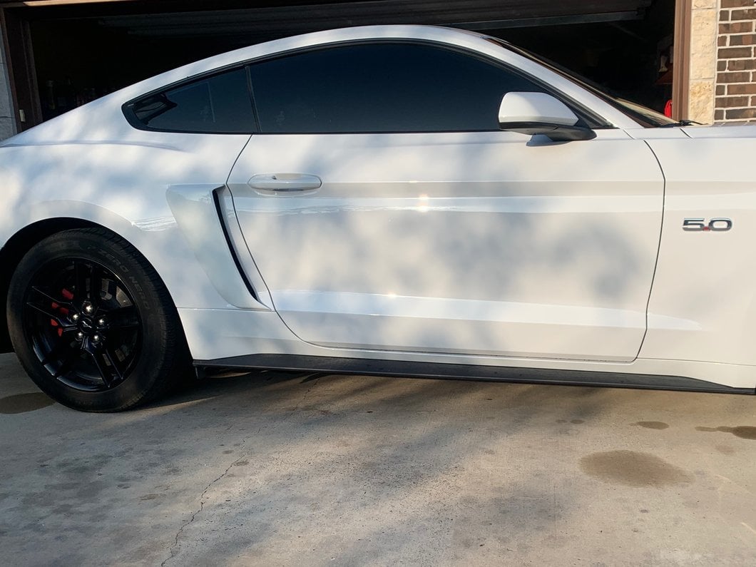 MP Concepts Side Scoops with Inserts; Unpainted (15-23 Mustang)