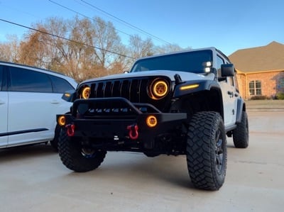 MP Concepts Thanos Front Fender Flares with DRL (18-25 Jeep Wrangler JL)