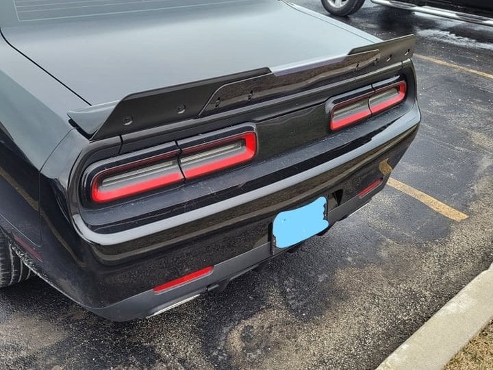 MP Concepts 2-Piece Wicker Bill Rear Spoiler; Unpainted (15-23 Challenger)