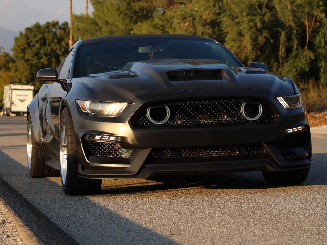 MP Concepts Mach 1 Style Front Bumper; Unpainted (15-17 Mustang GT, EcoBoost, V6)