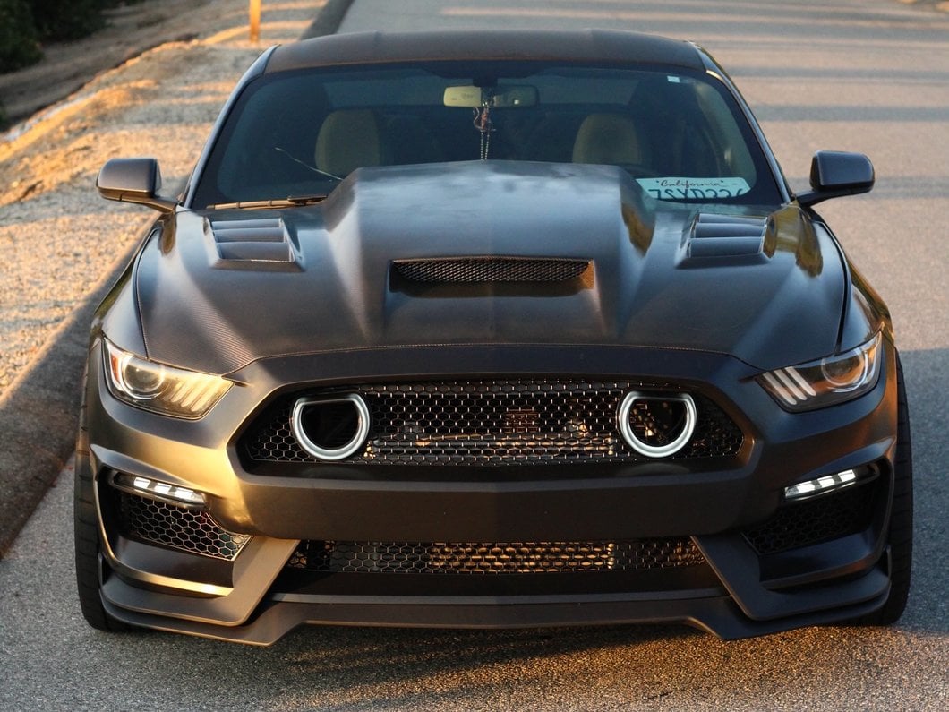 MP Concepts Mach 1 Style Front Bumper; Unpainted (15-17 Mustang GT, EcoBoost, V6)