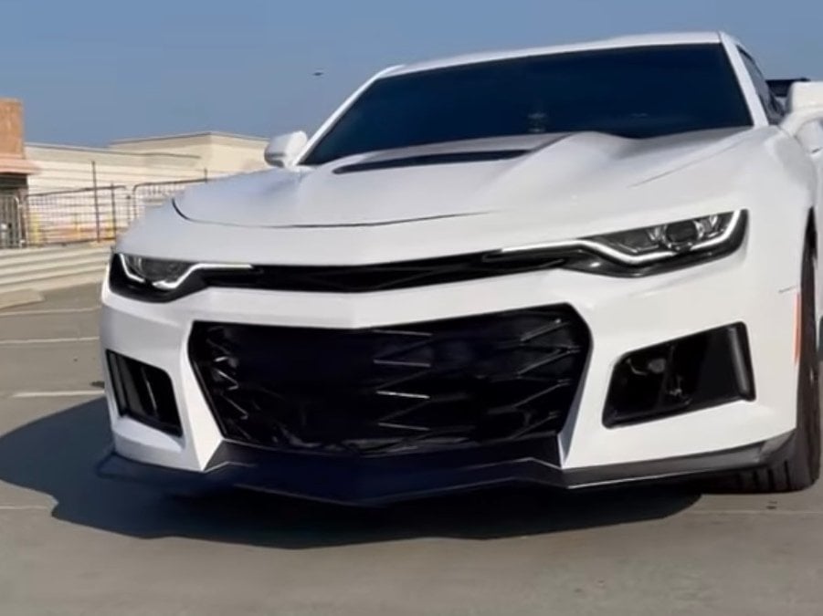 MP Concepts ZL1 1LE Style Front Bumper with DRL; Unpainted (19-24 Camaro w/ Factory LED Headlights, Excluding ZL1)