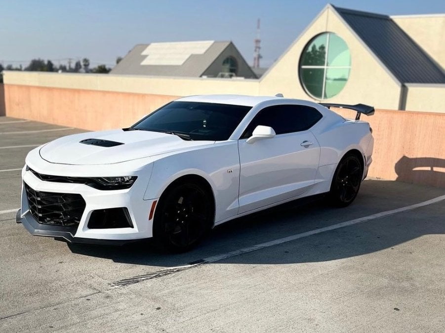 MP Concepts ZL1 1LE Style Front Bumper with DRL; Unpainted (19-24 Camaro w/ Factory LED Headlights, Excluding ZL1)