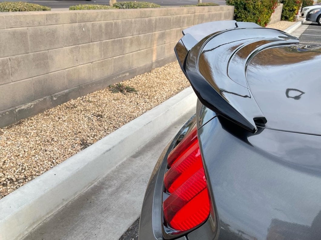 MP Concepts GT350 Track Pack Style Rear Spoiler; Gloss Black (15-23 Mustang Fastback)