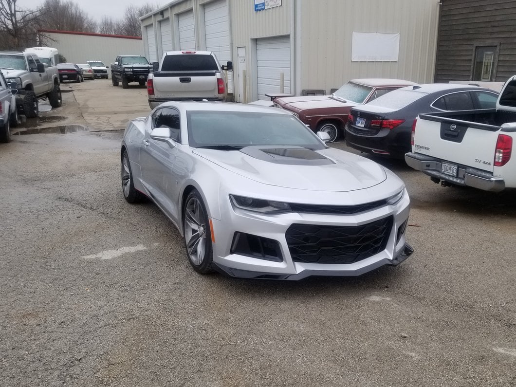 MP Concepts ZL1 1LE Style Front Bumper with DRL; Unpainted (16-18 Camaro, Excluding ZL1)
