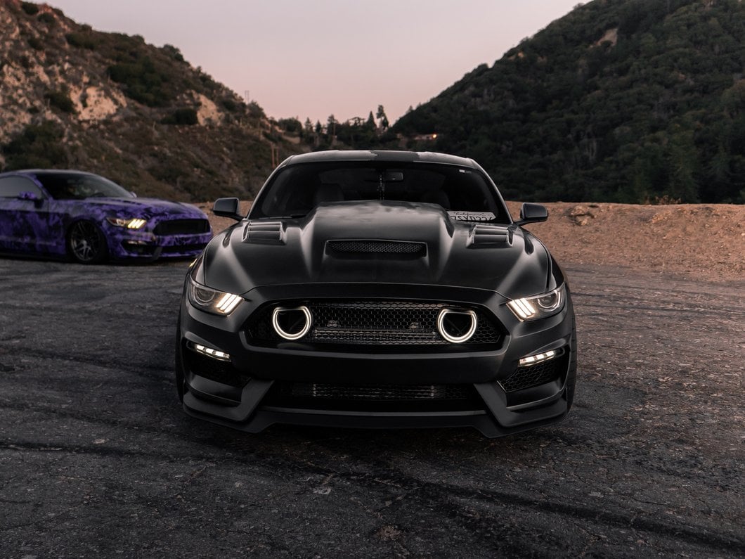 MP Concepts Mach 1 Style Front Bumper; Unpainted (15-17 Mustang GT, EcoBoost, V6)