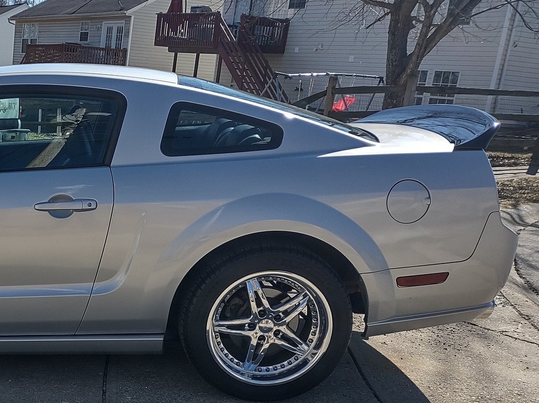 MP Concepts Ducktail Rear Spoiler; Gloss Black (05-09 Mustang)