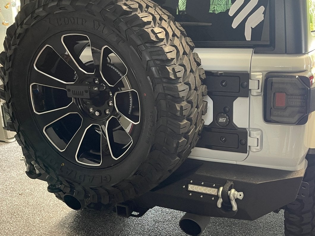 MP Concepts Tailgate Reinforcement and Oversize Spare Tire Carrier Mounting Bracket Kit (18-25 Jeep Wrangler JL)