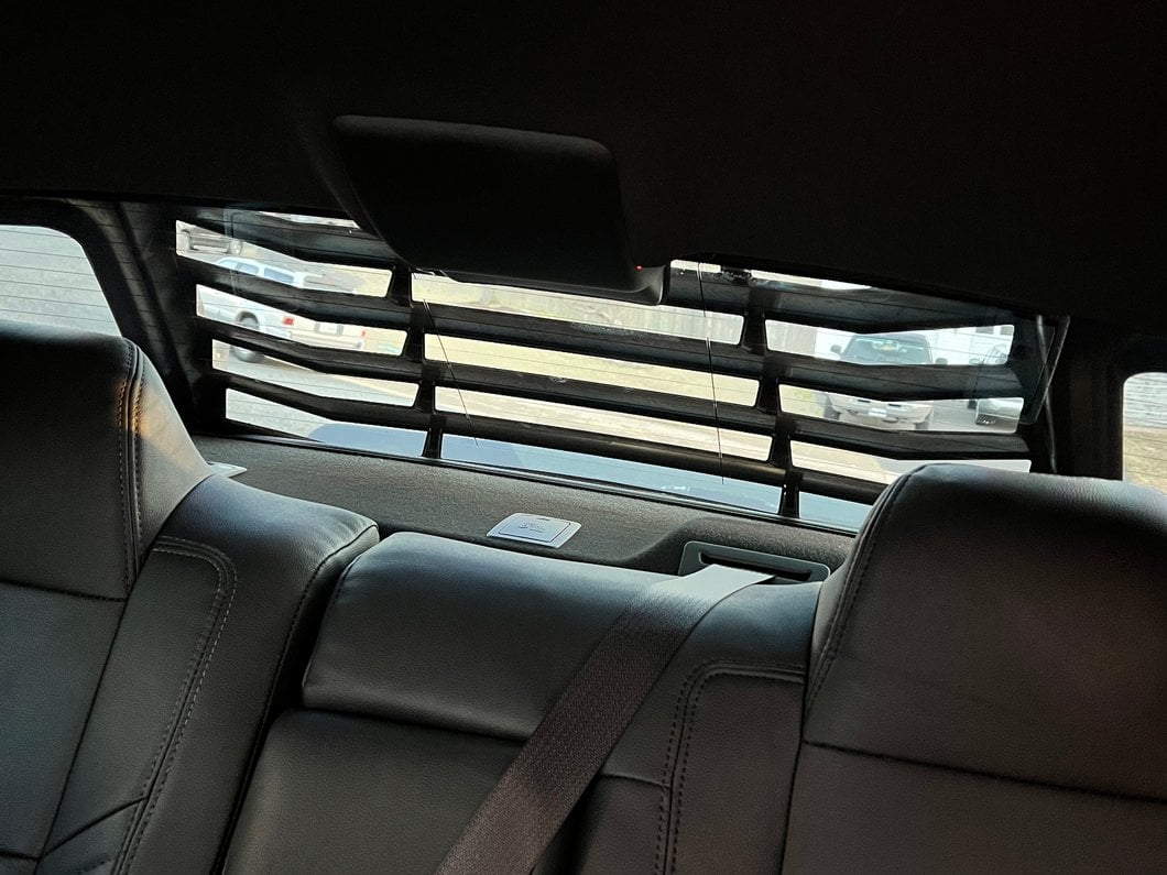 MP Concepts Rear Window Louvers; Gloss Black (08-23 Challenger)