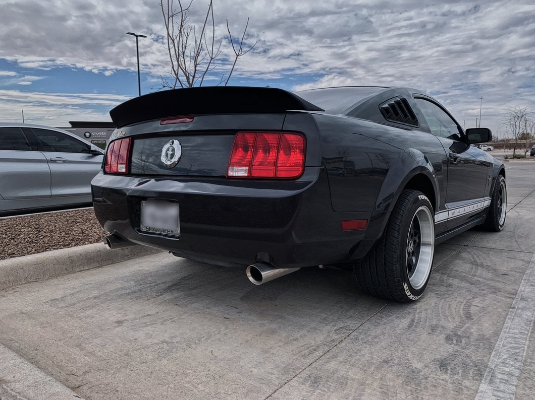 MP Concepts Ducktail Rear Spoiler; Matte Black (05-09 Mustang)