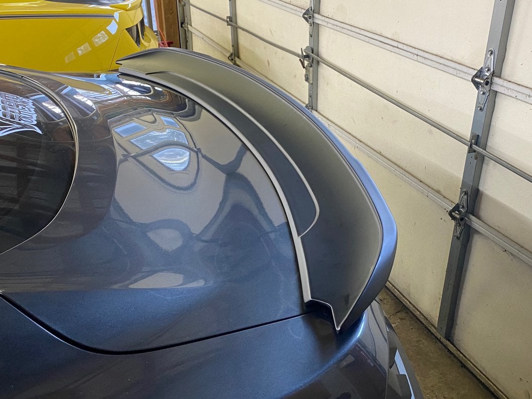 MP Concepts GT350 Track Pack Style Rear Spoiler; Matte Black (15-23 Mustang Fastback)