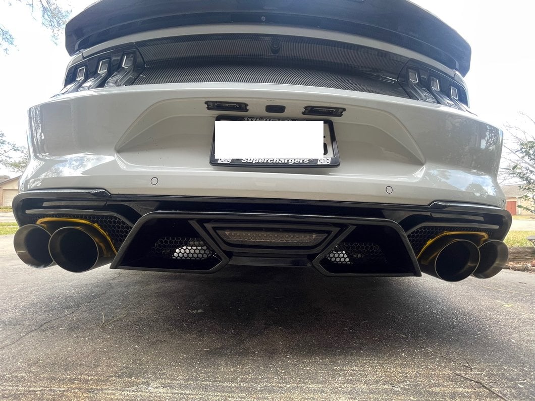 MP Concepts GT500 Style Rear Diffuser (18-23 Mustang GT; 19-23 Mustang EcoBoost w/ Active Exhaust)