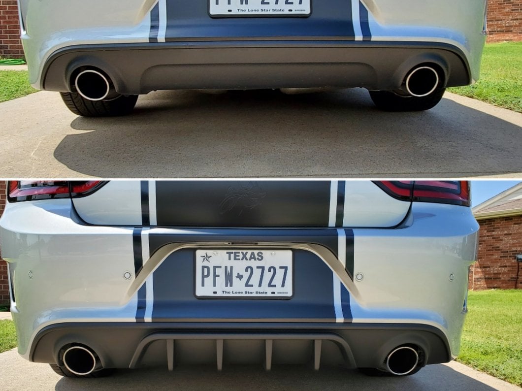 MP Concepts Rear Diffuser (15-23 Charger SRT; 17-18 Charger R/T 392; 19-23 Charger GT & Scat Pack, Excluding Widebody)