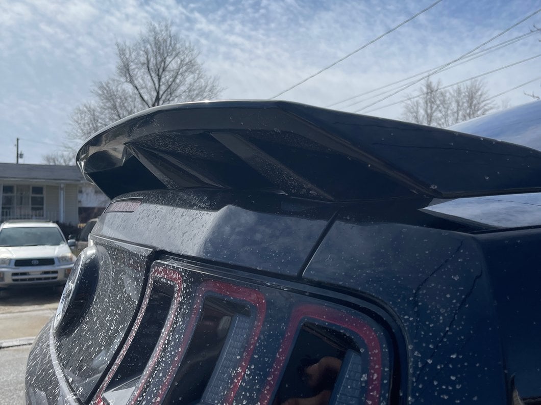 MP Concepts GT/CS Style Rear Spoiler; Gloss Black (10-14 Mustang)