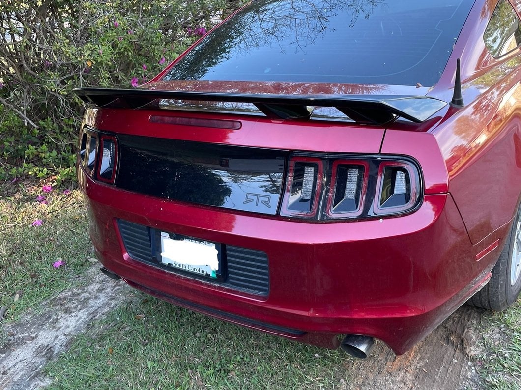 MP Concepts GT/CS Style Rear Spoiler; Gloss Black (10-14 Mustang)