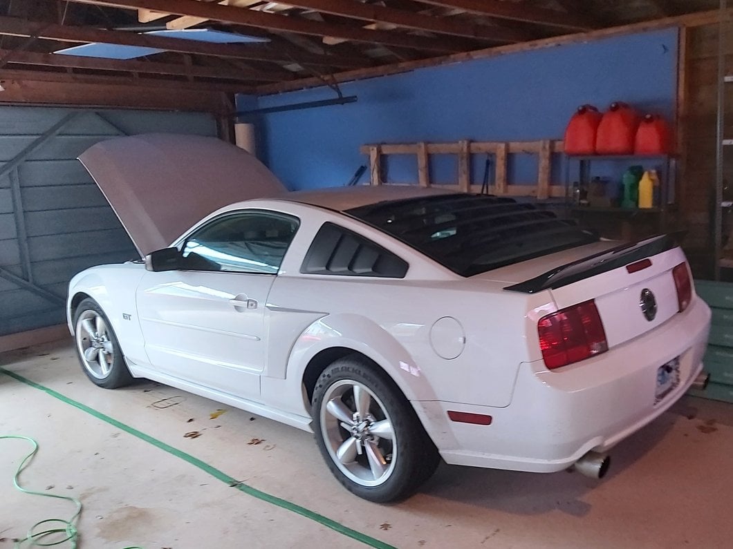 MP Concepts Ducktail Rear Spoiler; Gloss Black (05-09 Mustang)