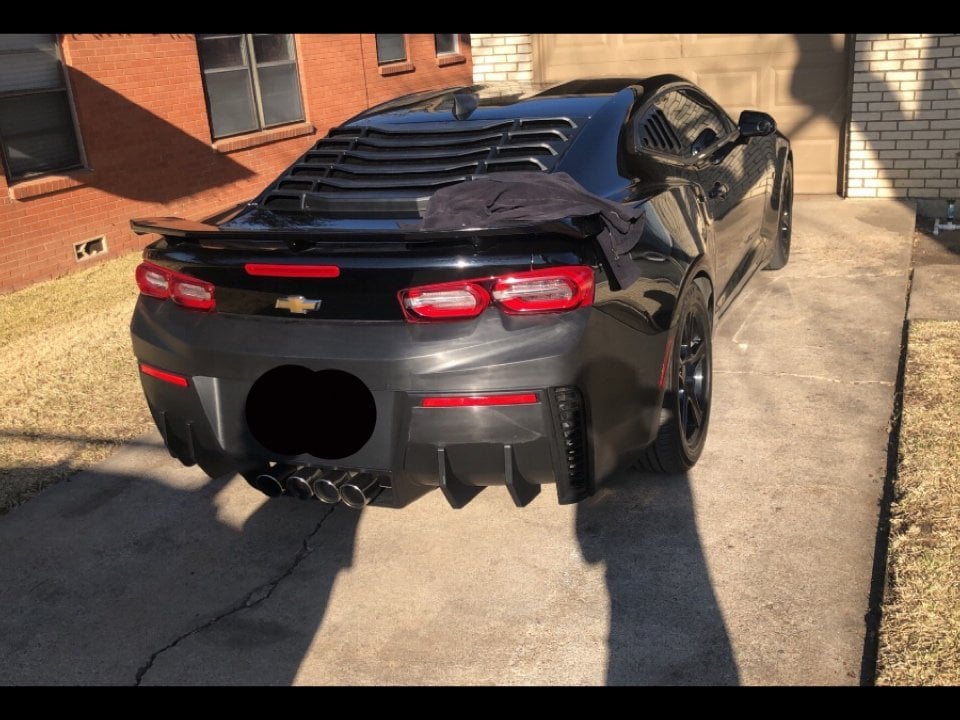 MP Concepts Corvette Style Rear Bumper Kit; Unpainted (19-24 Camaro)