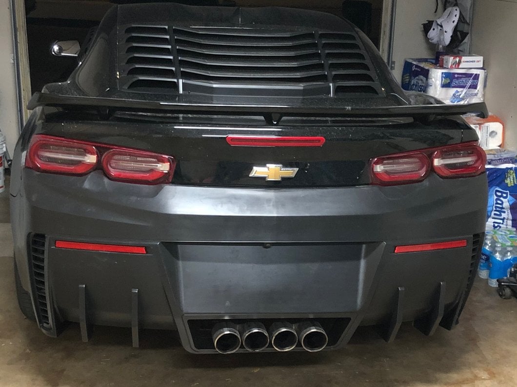 MP Concepts Corvette Style Rear Bumper Kit; Unpainted (19-24 Camaro)