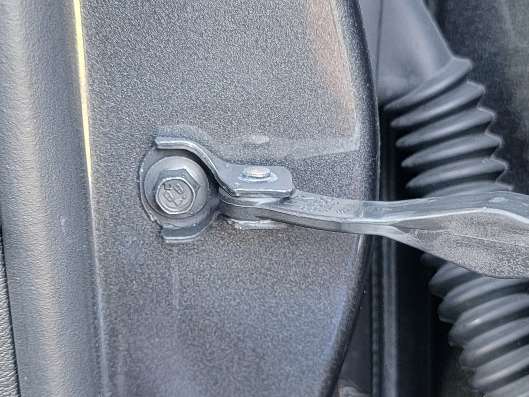 MP Concepts Door Hinge Cover Set; Black (15-25 Mustang)