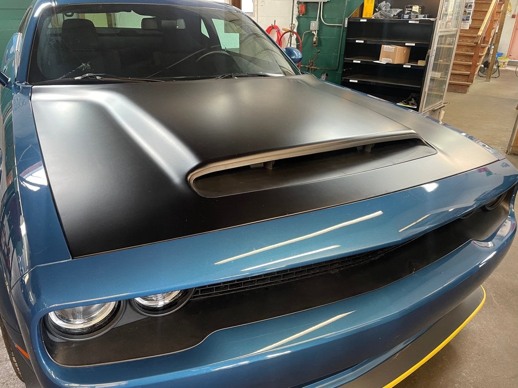MP Concepts Aluminum Demon Style Hood; Unpainted (08-23 Challenger)