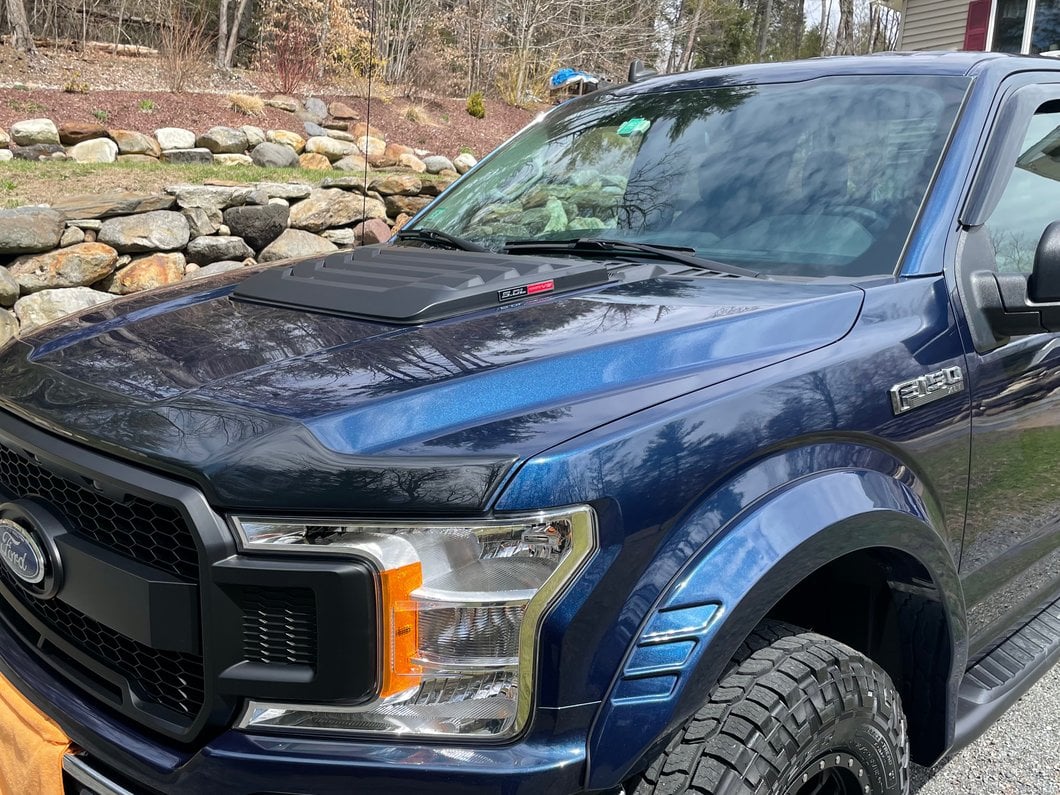 MP Concepts Hood Scoop; Matte Black (15-20 F-150, Excluding Raptor)