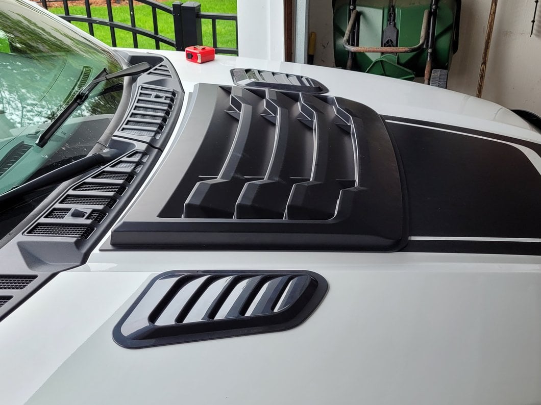 MP Concepts Hood Scoop; Matte Black (15-20 F-150, Excluding Raptor)