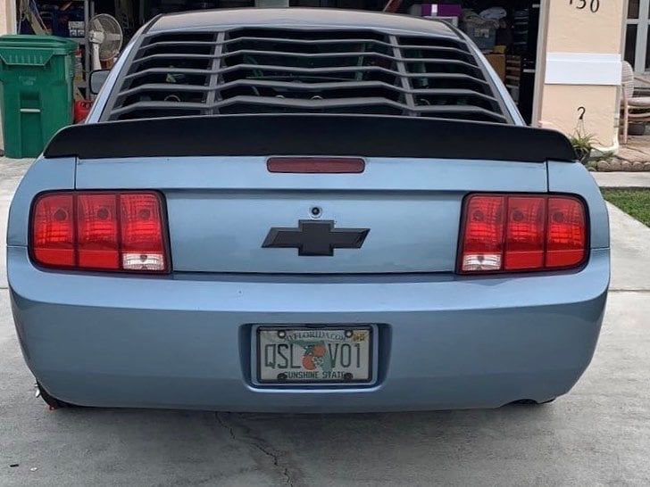 MP Concepts Ducktail Rear Spoiler; Matte Black (05-09 Mustang)