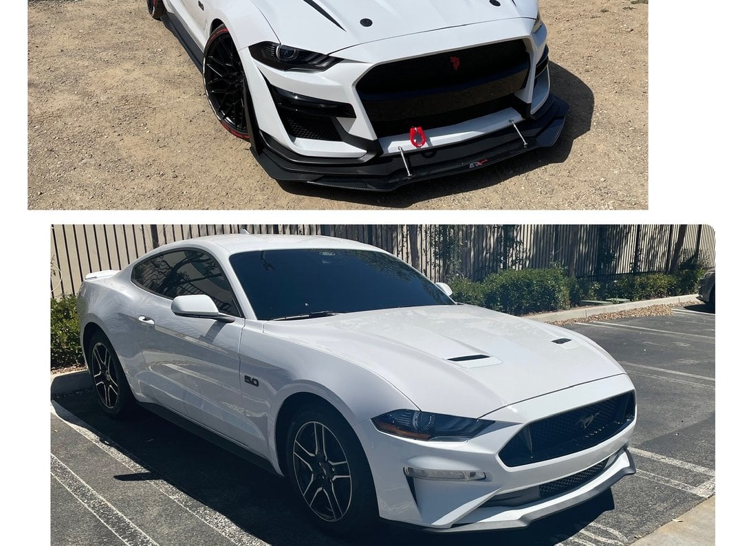 MP Concepts GT500 Style Front Bumper; Unpainted (18-23 Mustang GT, EcoBoost)