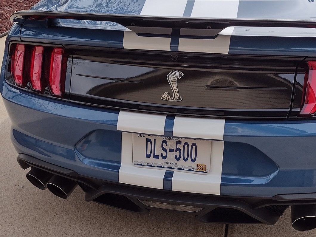 MP Concepts Rear Window Louvers; Matte Black (15-25 Mustang Fastback)