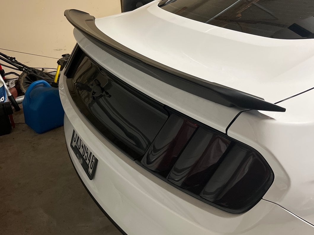 MP Concepts GT350 Track Pack Style Rear Spoiler; Matte Black (15-23 Mustang Fastback)