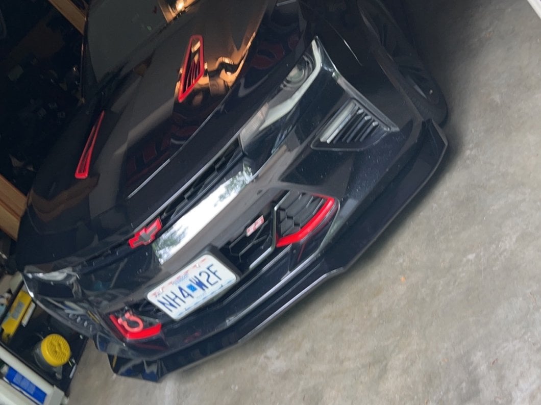 MP Concepts Chin Spoiler; Gloss Black (16-24 Camaro, Excluding ZL1)