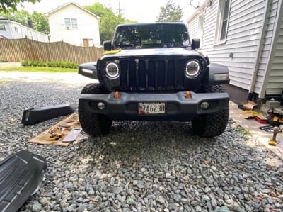 MP Concepts Thanos Front Fender Flares with DRL (18-25 Jeep Wrangler JL)