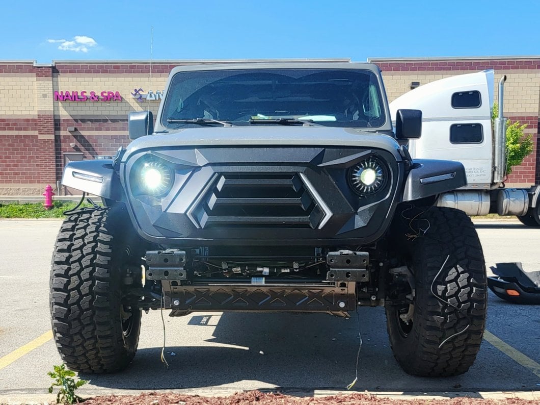 MP Concepts Thanos Front Fender Flares with DRL (18-25 Jeep Wrangler JL)