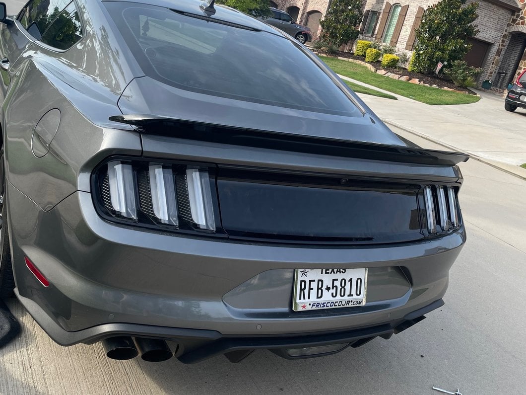 MP Concepts GT350 Track Pack Style Rear Spoiler; Gloss Black (15-23 Mustang Fastback)