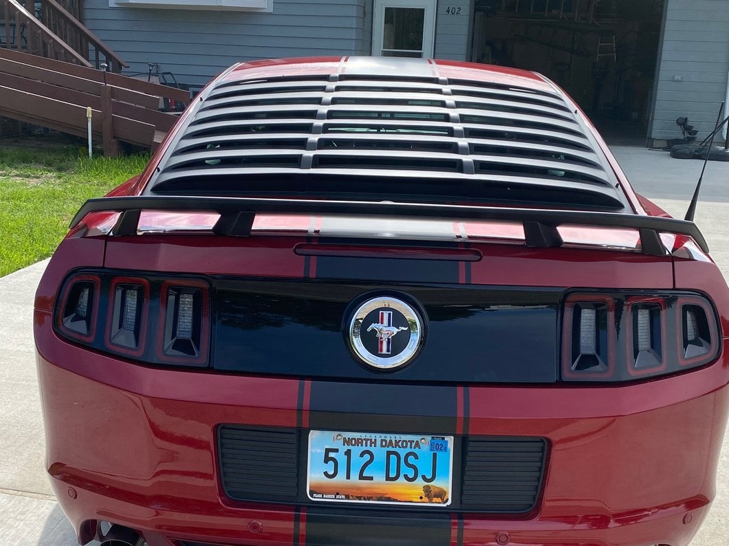 MP Concepts GT/CS Style Rear Spoiler; Matte Black (10-14 Mustang)