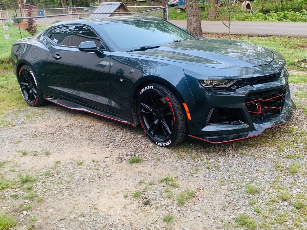 MP Concepts ZL1 1LE Style Front Bumper with DRL; Unpainted (19-24 Camaro w/ Factory LED Headlights, Excluding ZL1)