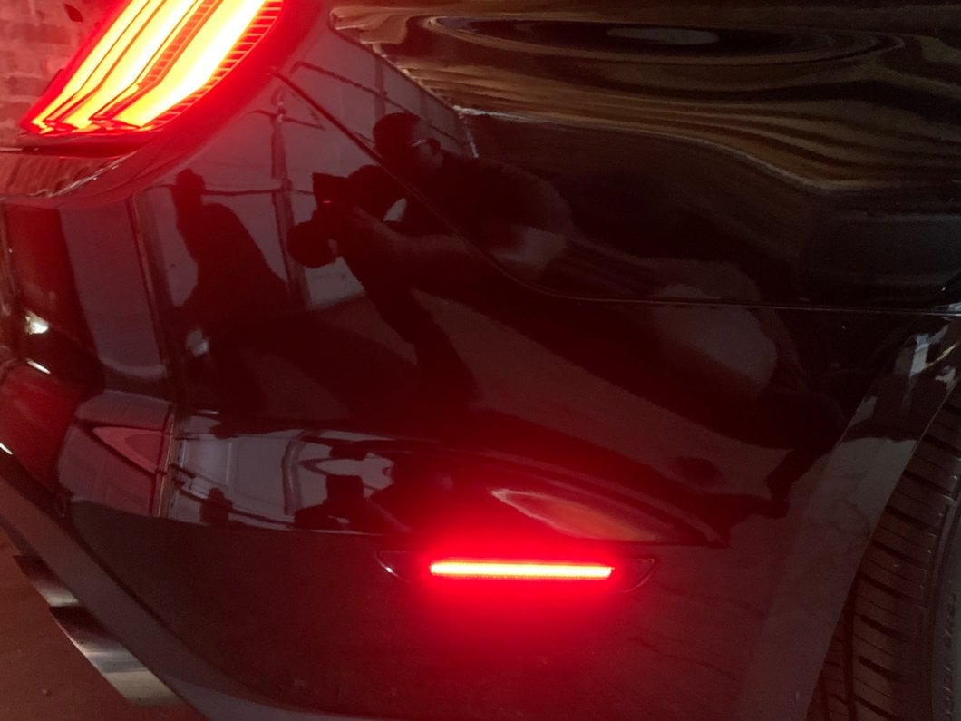 MP Concepts LED Side Marker Lights; Rear; Smoked (18-23 Mustang)