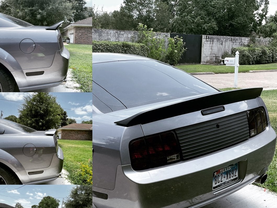 MP Concepts Ducktail Rear Spoiler; Matte Black (05-09 Mustang)