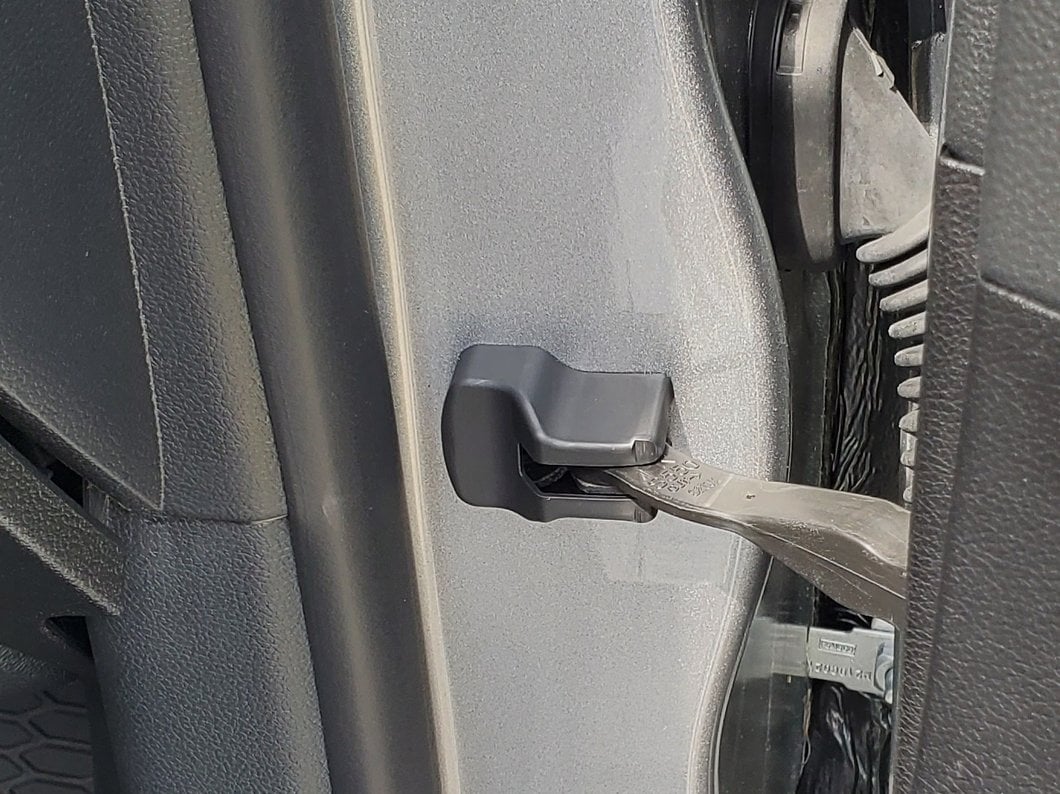 MP Concepts Door Hinge Cover Set; Black (15-25 Mustang)
