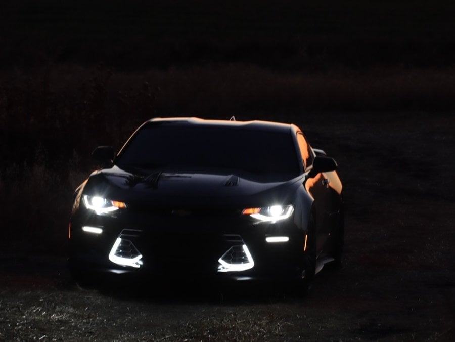 MP Concepts SS 50 Years Style Grille with LED Lighting; Silver (16-18 Camaro SS)