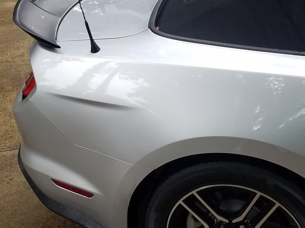 MP Concepts V-Style Rear Spoiler; Matte Black (15-23 Mustang Fastback)