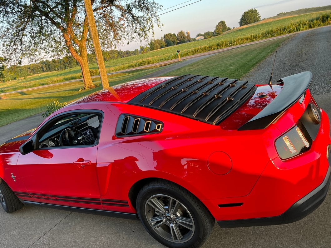MP Concepts GT/CS Style Rear Spoiler; Matte Black (10-14 Mustang)